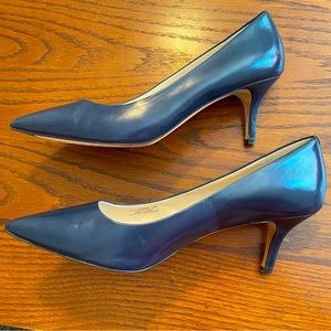 Cole Haan Heels, Navy Blue, 2 1/2 inch Heel